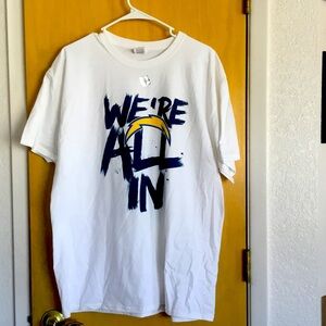 NFL White Tee with Black Design